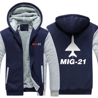 M I G 2 1 DESIGNED ZIPPER SWEATER THE AV8R